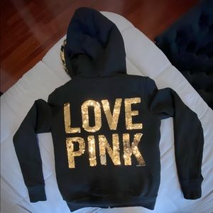 VS PINK Leopard Sequin Jacket